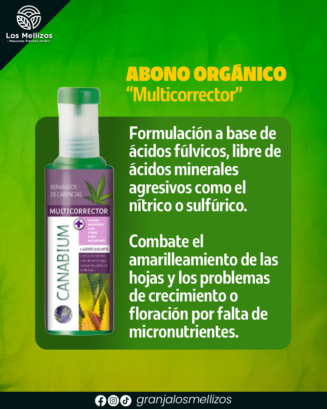 BioCannabium · Abono Multicorrector