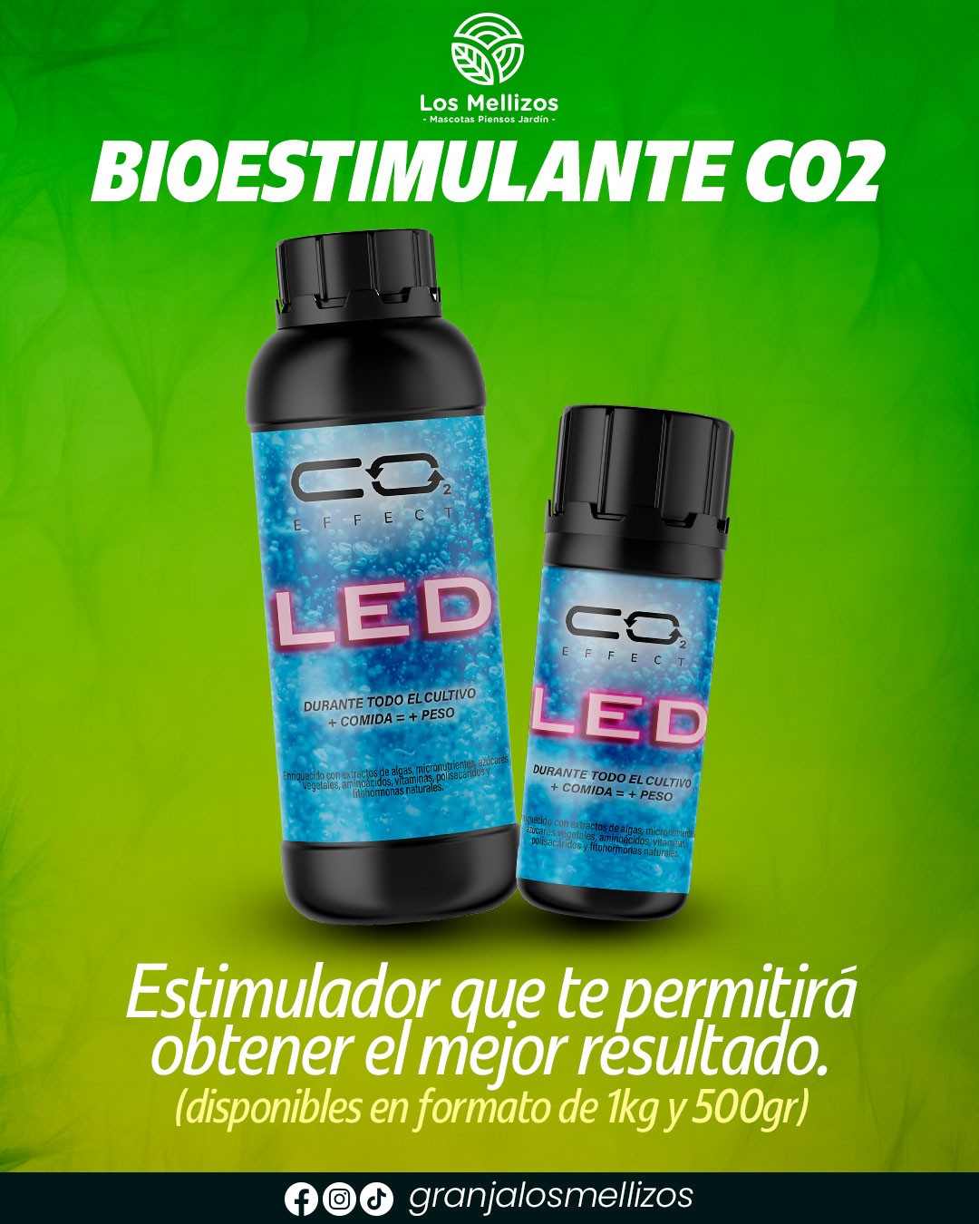 Bioestimulante CO2 Effect disponible en LOS MELLIZOS