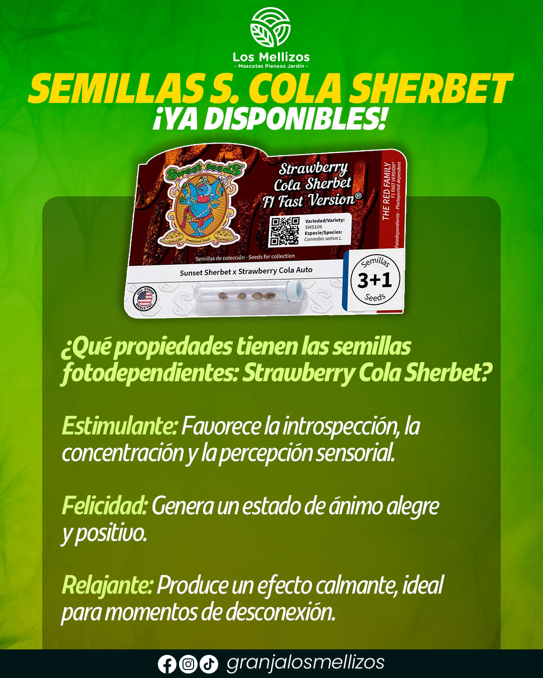 Semillas · Strawberry Cola Sherbet