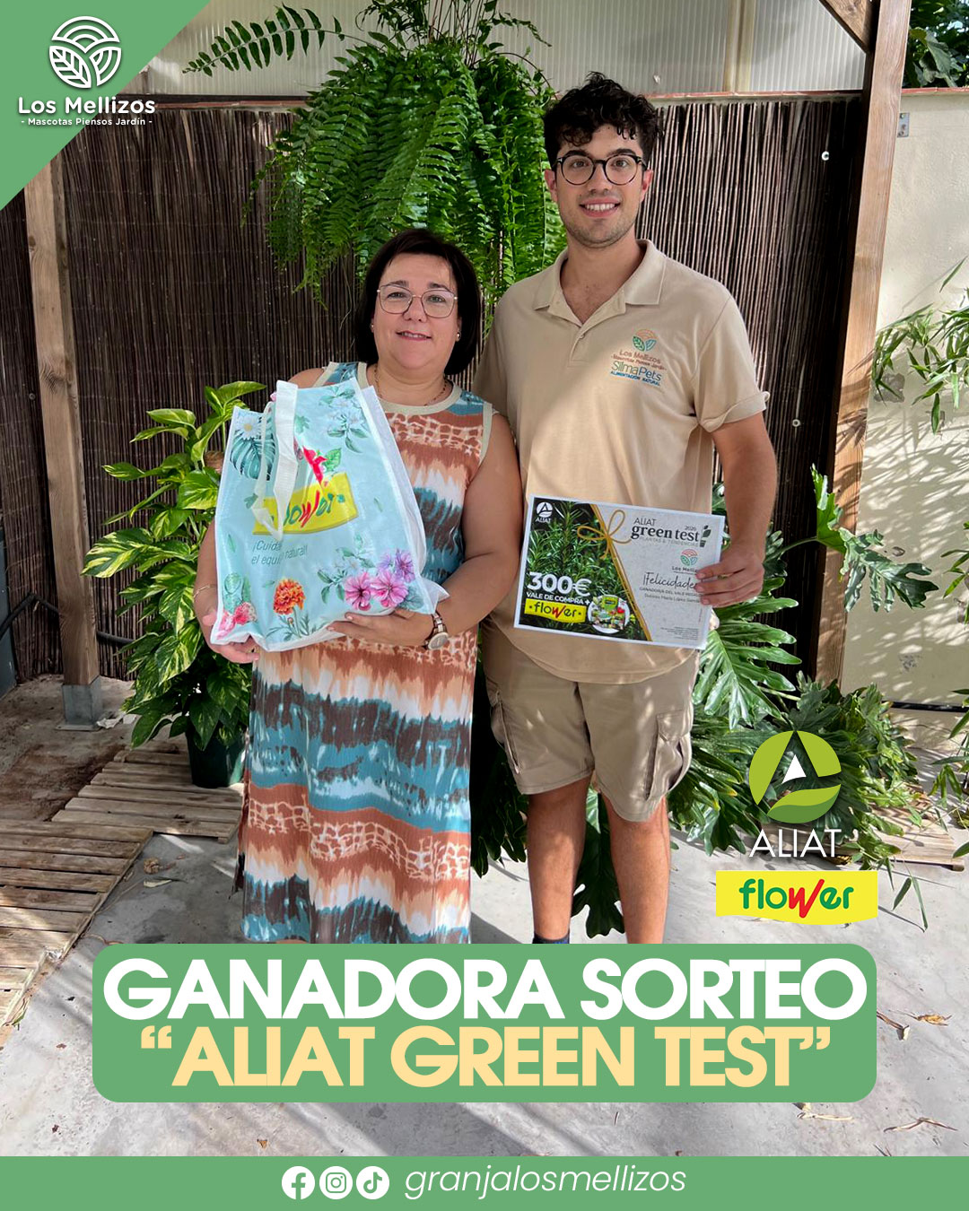 ¡Ganadora del sorteo Aliat Green Test!